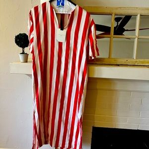 NWT Tuckernuck Pomander Place Red Stripe Canaan Dress— size small
